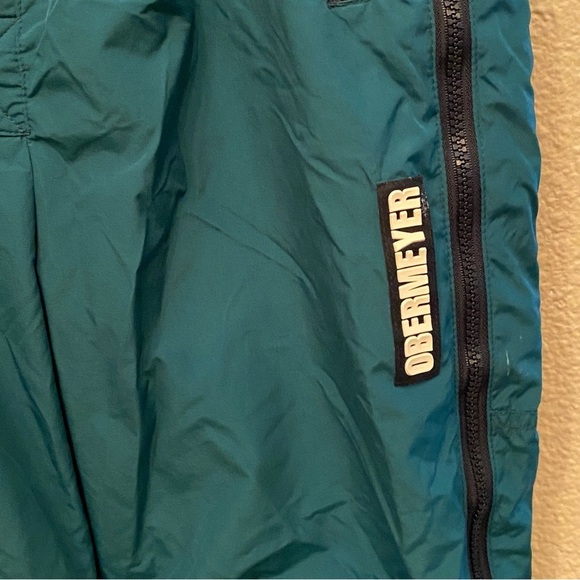 OBERMEYER Green Black Ski Snowboard Pants Size Junior 16Y Unisex-Missing Parts - Picture 3 of 12
